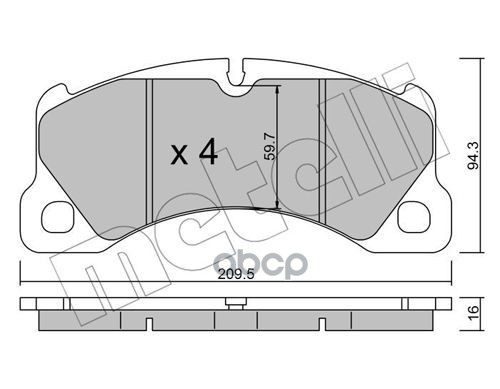 

Тормозные колодки METELLI 2209570