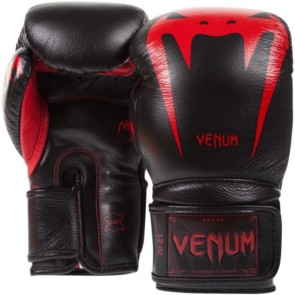 фото Боксерские перчатки venum giant 3.0 черные/красные 10 унций