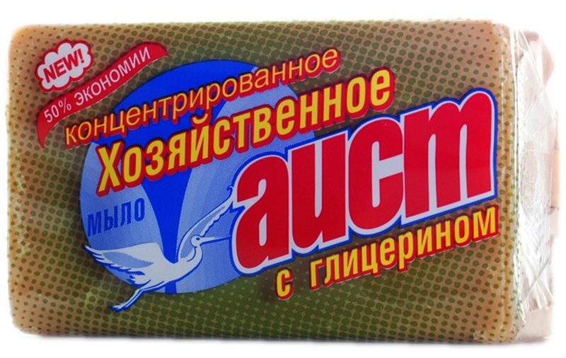 

Мыло хозяйственное Аист с глицерином 150 г