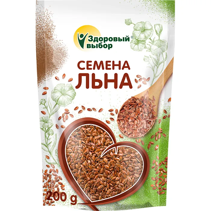 

Семена льна "Здоровый выбор", 200 г., СЕМЕНА ЛЬНА, 200 г