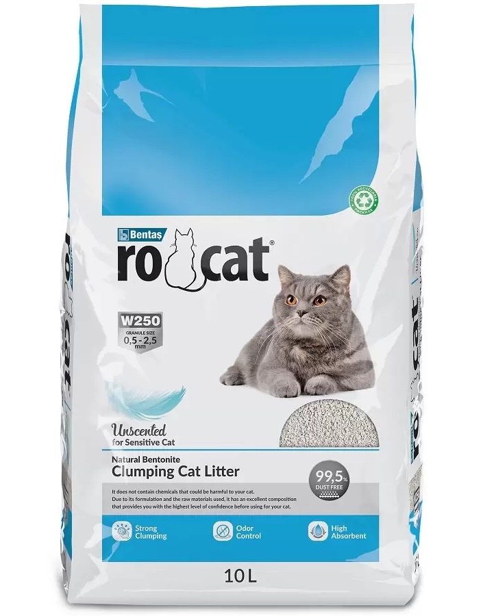 

Комкующийся наполнитель Ro Cat бентонитовый, 10 л