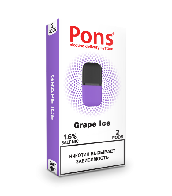 

Картридж Pons Grape Ice x2, 20 мг
