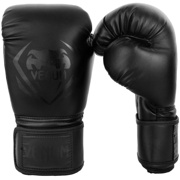 фото Боксерские перчатки venum contender черные 14 унций