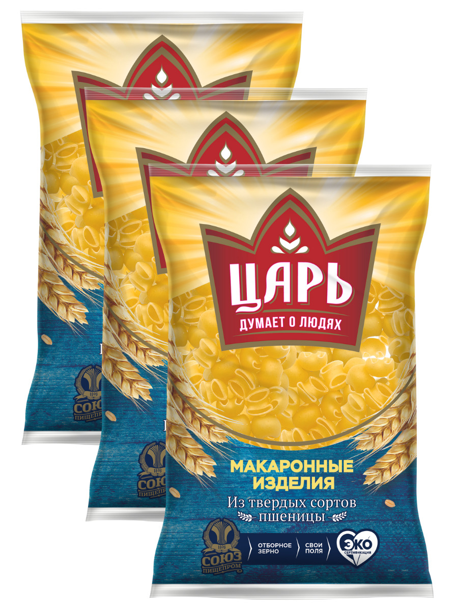  Макаронные изделия Царь Улитка группа А в/с 400гр.х3шт