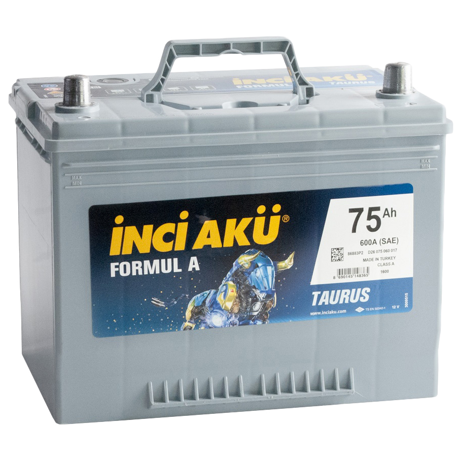 

Аккумулятор INCI AKU Formul A 75R 600A 264x175x220