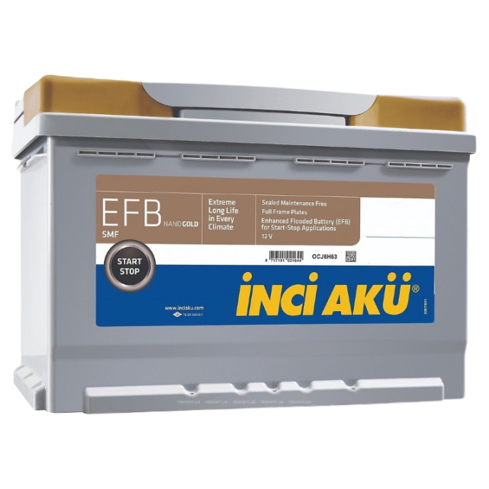 фото Аккумулятор inci aku nanogold efb 75r 730a 315x175x175