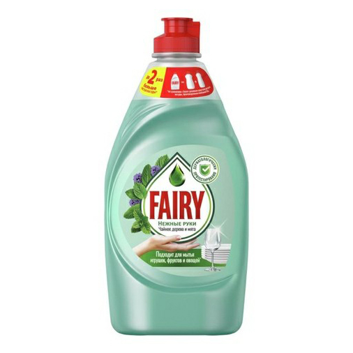 

Гель Fairy Нежные руки чайное дерево-мята для мытья посуды 450 мл