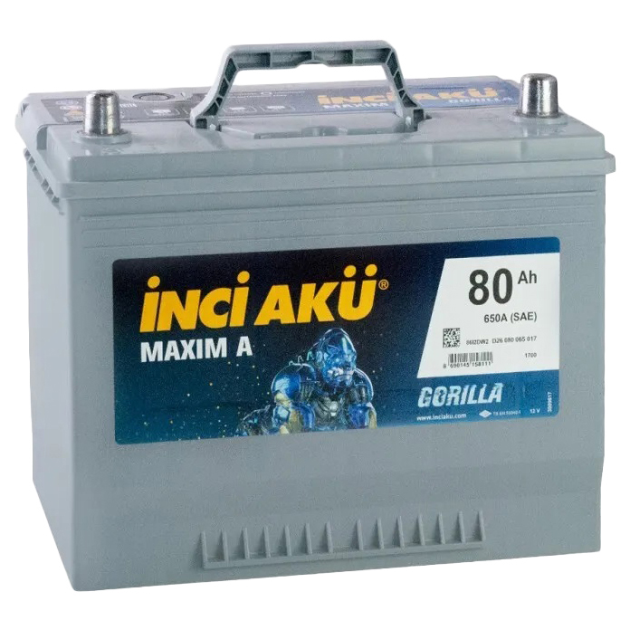 фото Аккумулятор inci aku maxim a 80r 650a 264x175x220