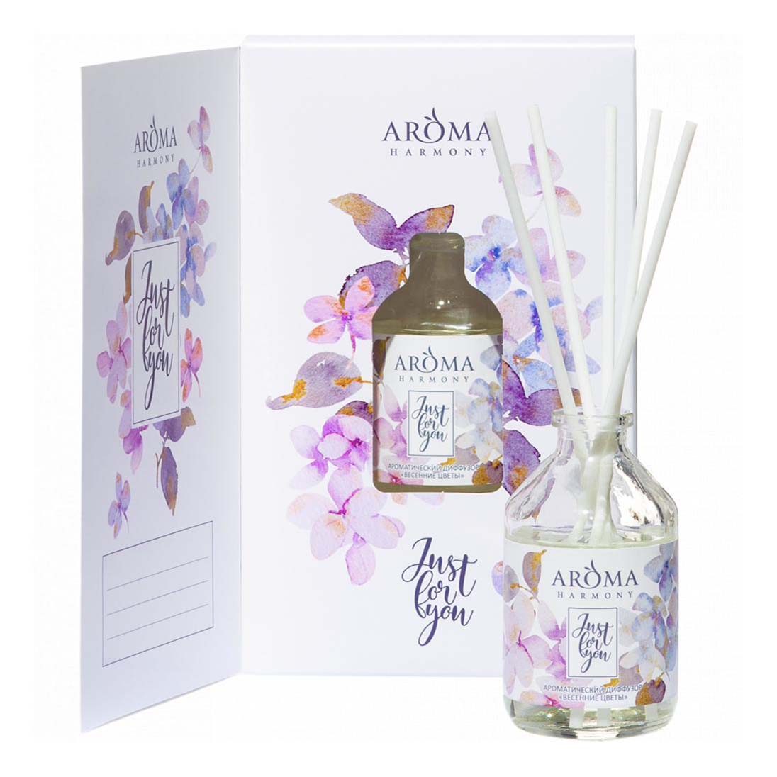

Аромадиффузор-открытка Aroma Harmony Just for You Весенние цветы 50 мл