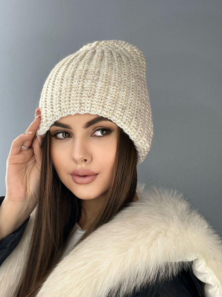 Шапка женская Louren Wilton Ш-2023-2 бежевая one size