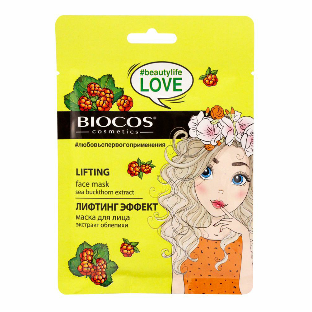 

Маска тканевая для лица BioCos лифтинг эффект 1 шт