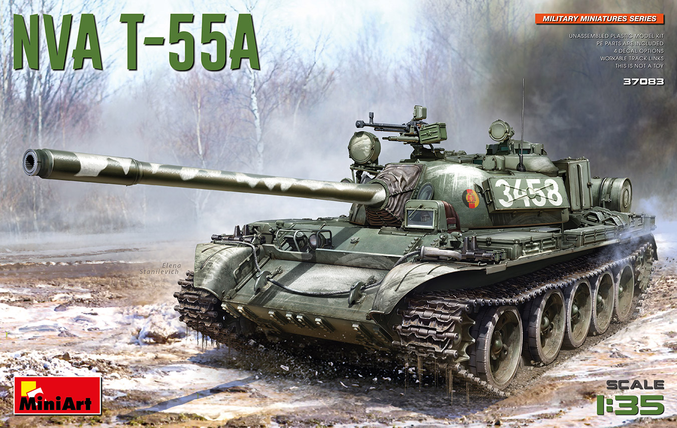 

Сборная модель MiniArt 1/35 Танк NVA T-55A 37083