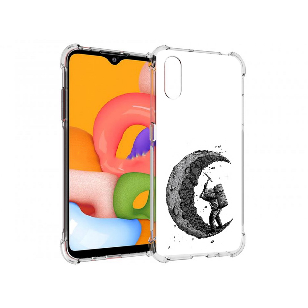 

Чехол MyPads Tocco для Samsung Galaxy A01 камненная луна (PT144711.509.384), Прозрачный, Tocco