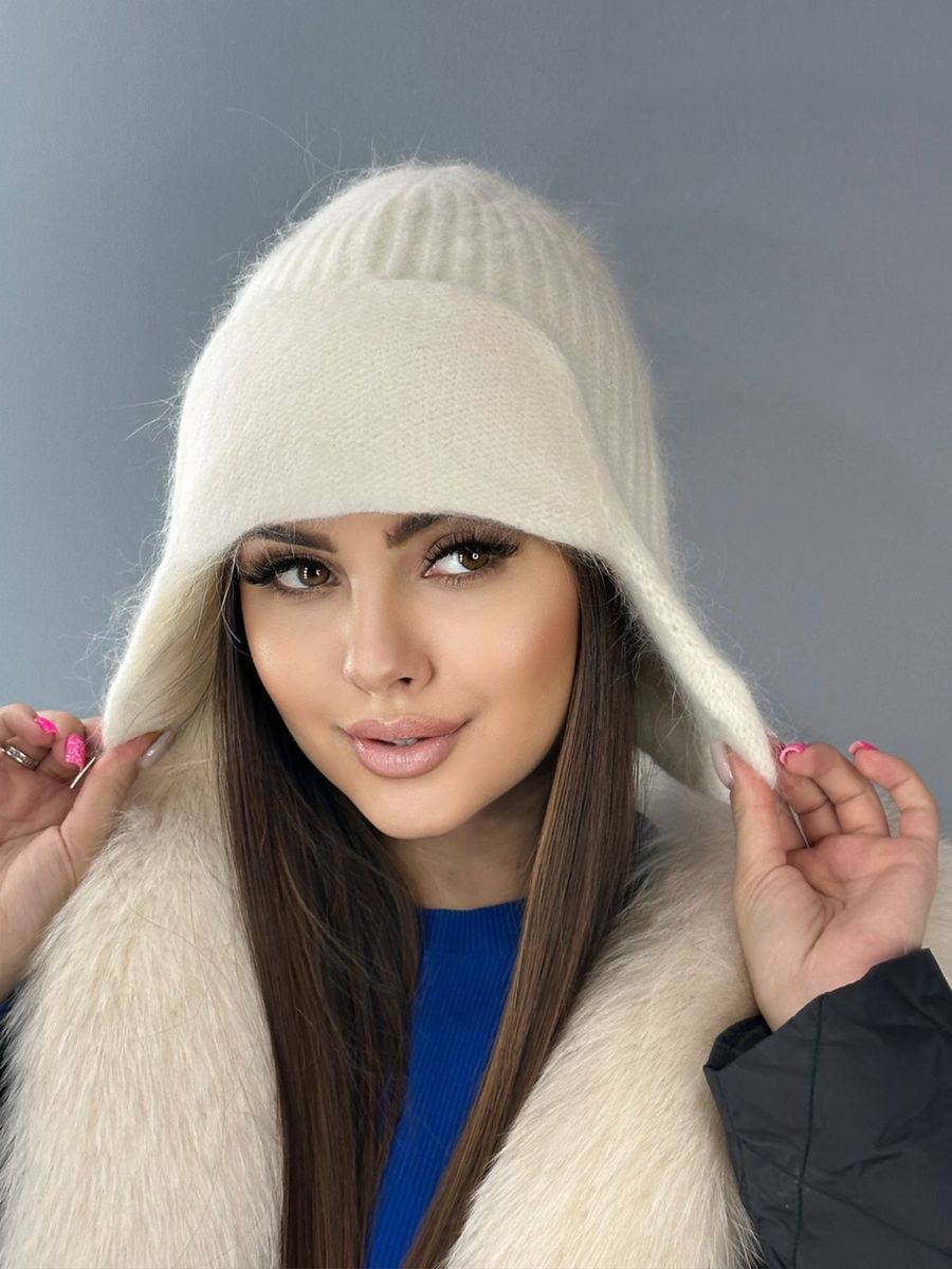 Шапка женская Louren Wilton Ш-2023-4 молочная one size
