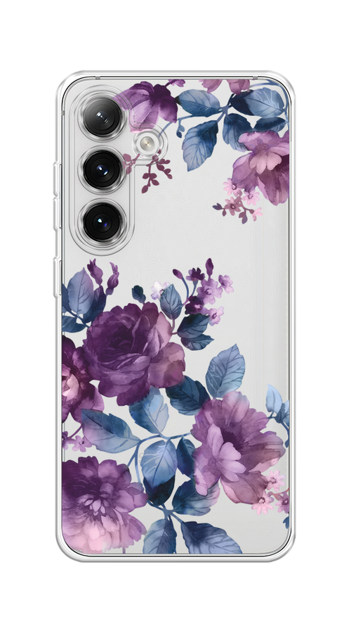 

Чехол на Samsung Galaxy S24 "Purple Blossoms", Синий;фиолетовый, 2109050-1