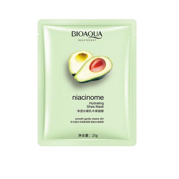 фото Маска для лица bioaqua niacinome hydrating shea, 25 г