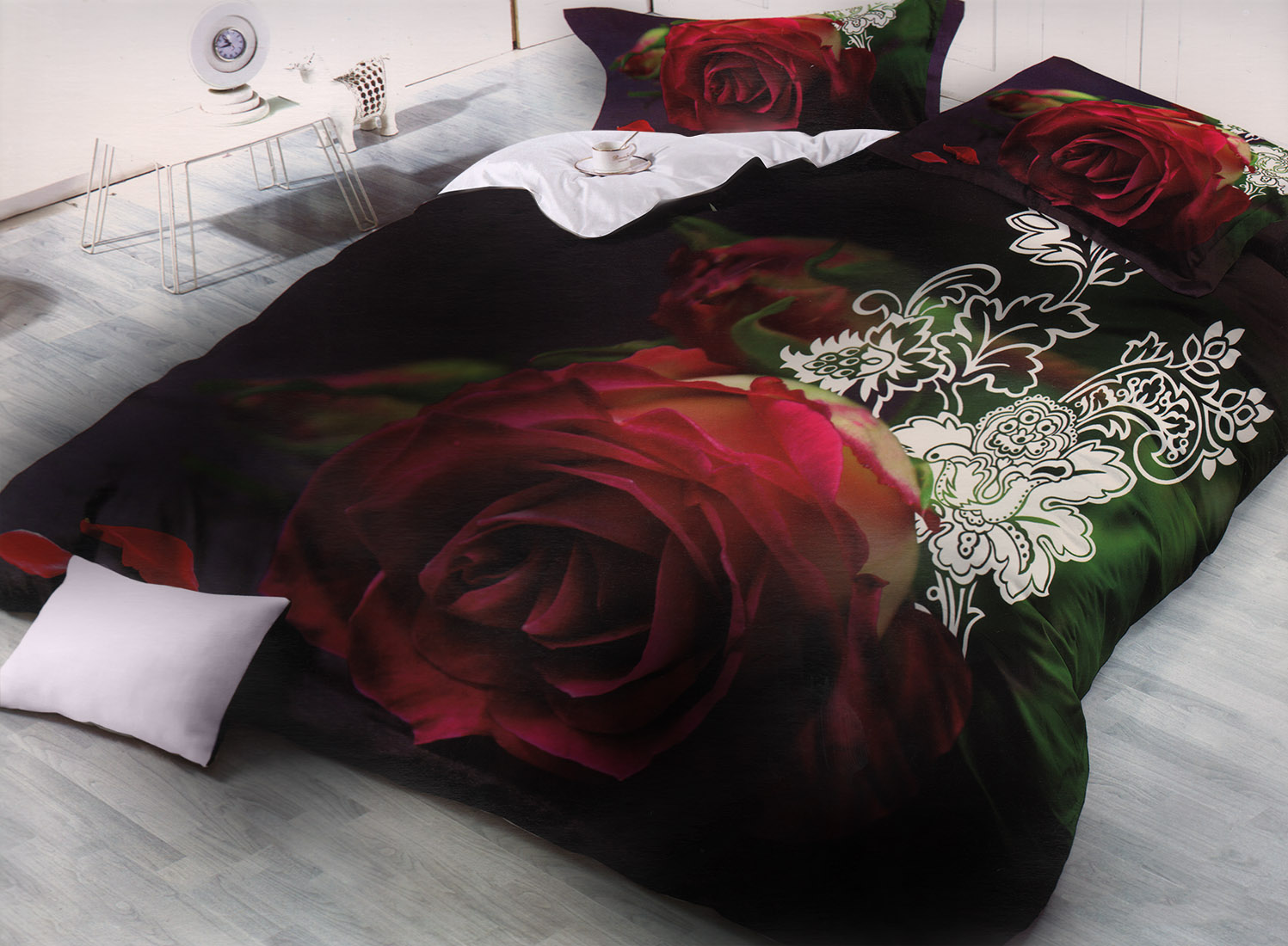 

7th AVENUE Постельное белье 7th AVENUE 3D touch сатин 2 сп. (евро) Helen (Подарочная короб