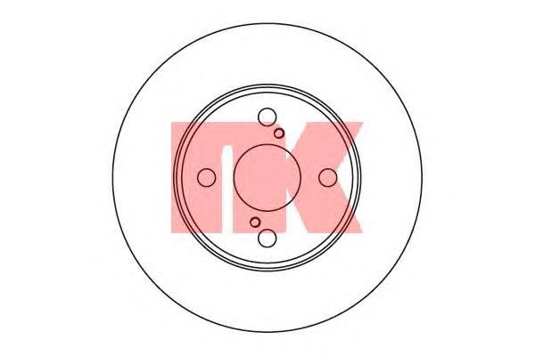 

204582NK диск тормозной передний Toyota Corolla 1.4-1.8 01>