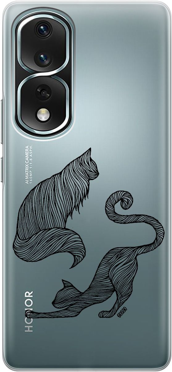 Силиконовый чехол на Honor 80 Pro с 3D принтом 