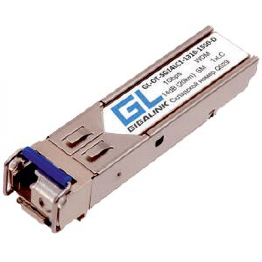 GIGALINK Модуль SFP, WDM, 1.25Гбит/c, одно волокно SM, LC GL-OT-SG08LC1-1310-1550-D