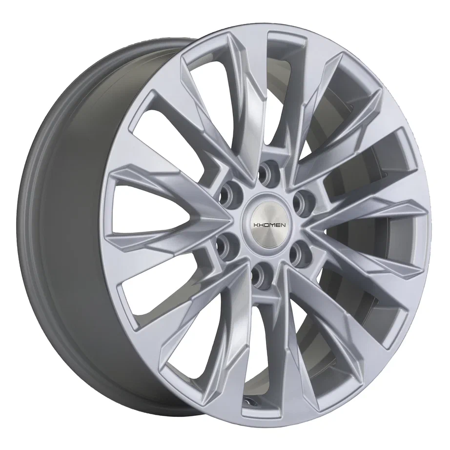 

Диск Khomen Wheels KHW2010 8х20 6x139,7 ET25 d106,1 BRILLIANT SILVER 1шт, Серебристый, KHW2010