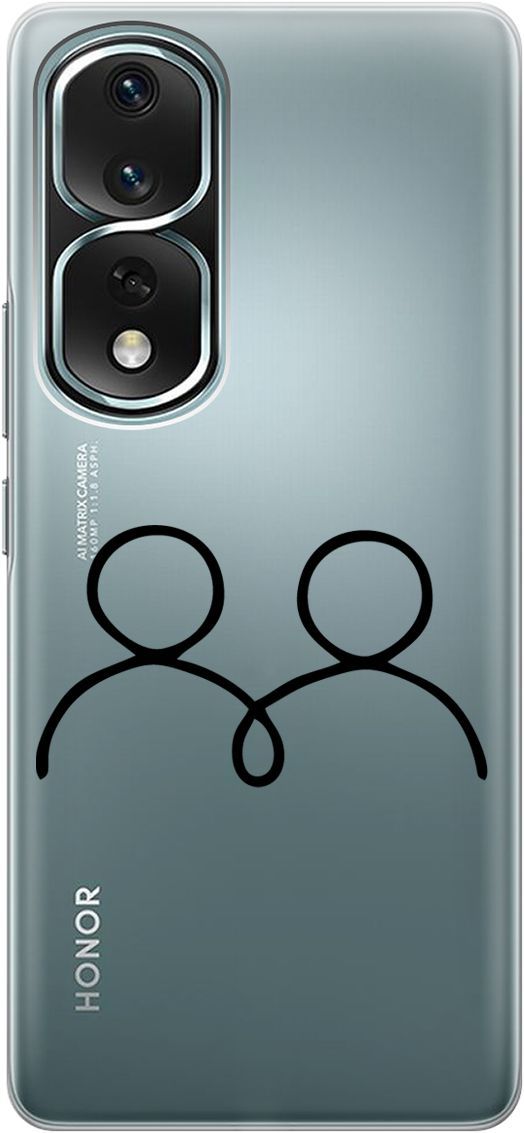 Силиконовый чехол на Honor 80 Pro с 3D принтом 