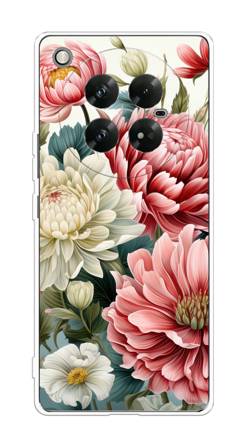 

Чехол на Infinix Zero 40 5G "Садовые цветы рисунок", Розовый;зеленый;белый, 3106650-1