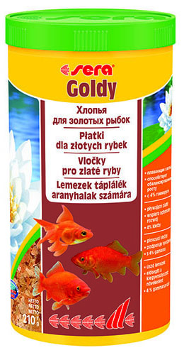 

Корм для золотых рыбок Sera Goldy, хлопья, 1 л