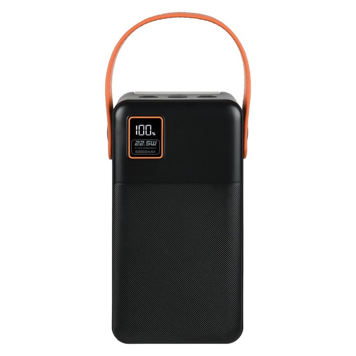 

Внешний аккумулятор TFN Porta LCD PD, 60000 мАч, 2 USB, Type-C, microUSB, черный