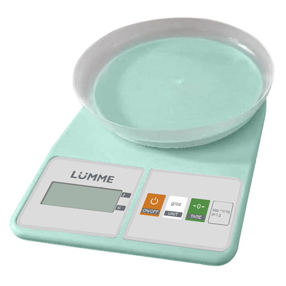 

Весы кухонные LUMME LU-SC1361 зеленый, LU-SC1361
