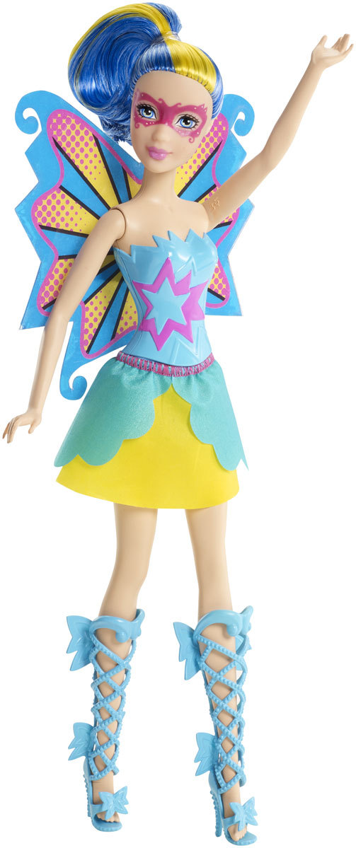 Barbie Кукла Супер-принцесса цвет платья голубой желтый, CDY65_CDY67