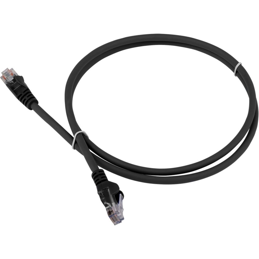 

LANMASTER Патч-корд RJ45 - RJ45, 4 пары, UTP, категория 5е, 2 м, черный, LSZH, LAN-PC45/U5