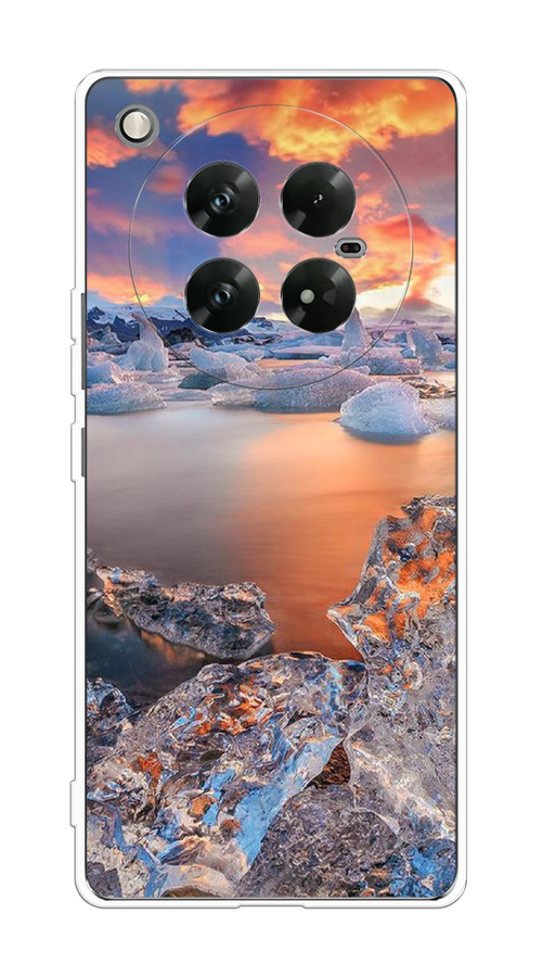 

Чехол на Infinix Zero 40 5G "Ледники", Синий;оранжевый, 3106650-1