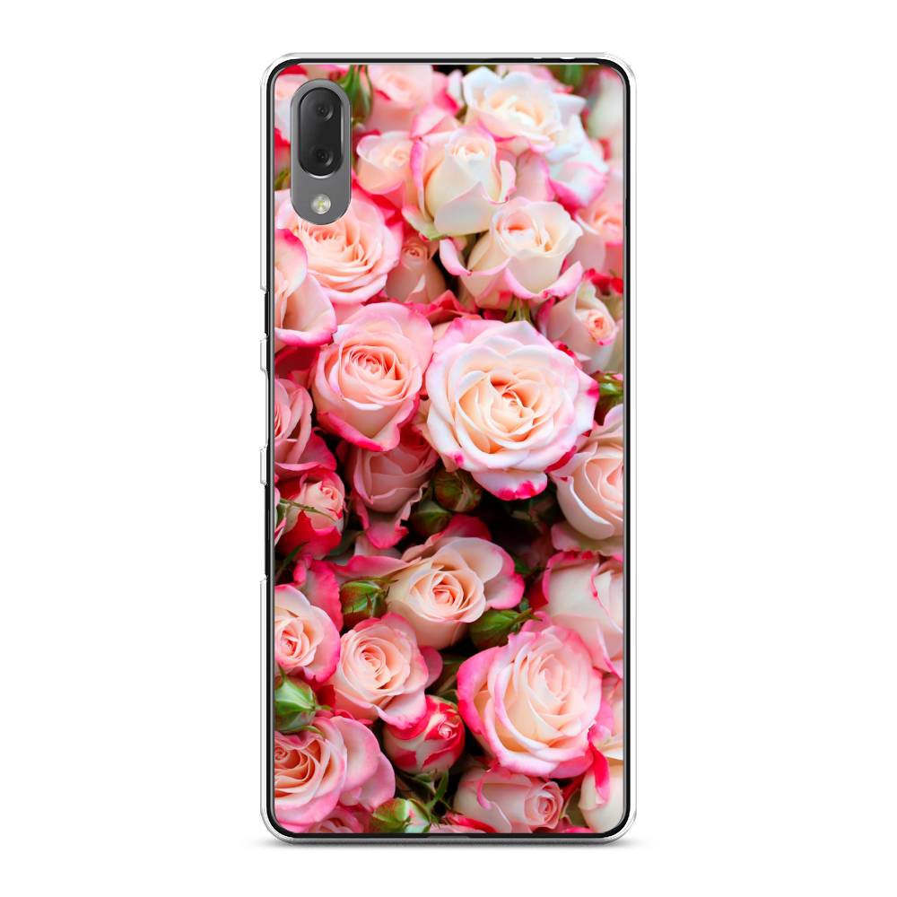 

Чехол на Sony Xperia L3 "Много роз", Розовый, 54450-2