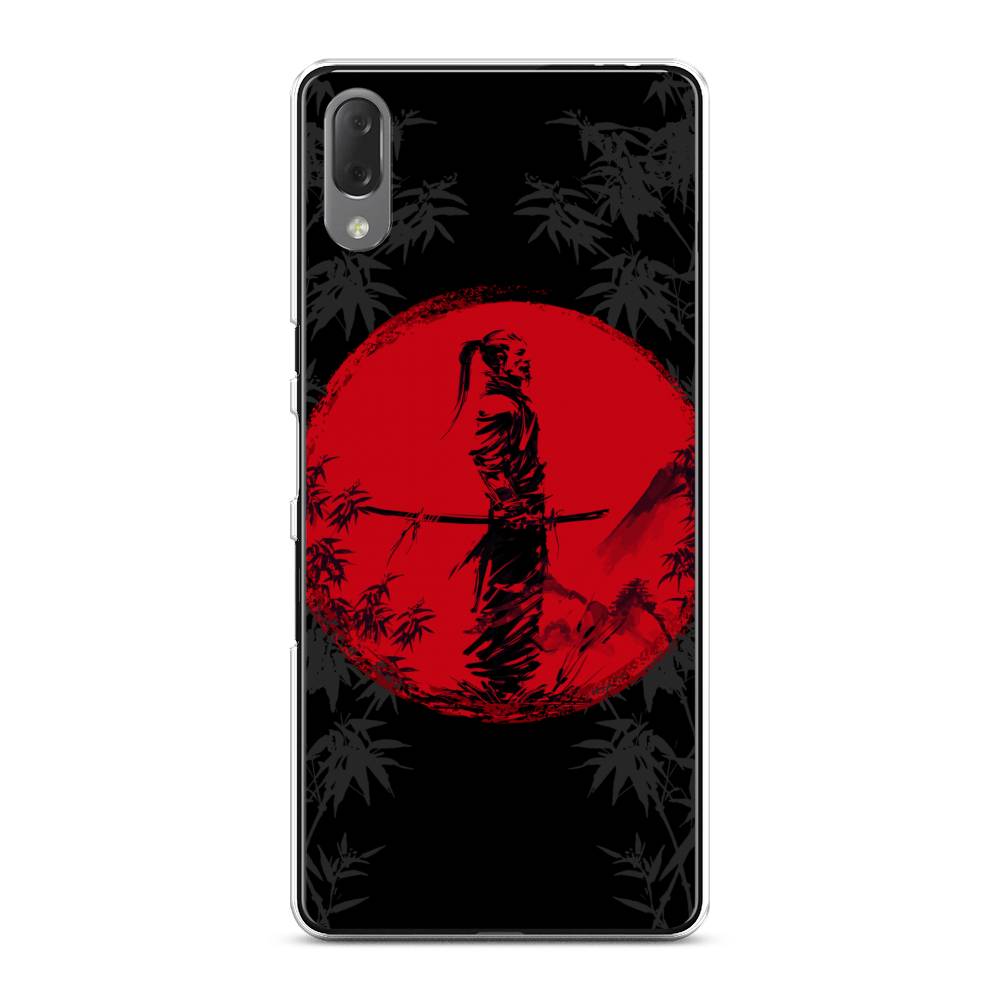 

Чехол на Sony Xperia L3 "Самурай на красном фоне", Черный;красный;серый, 54450-4