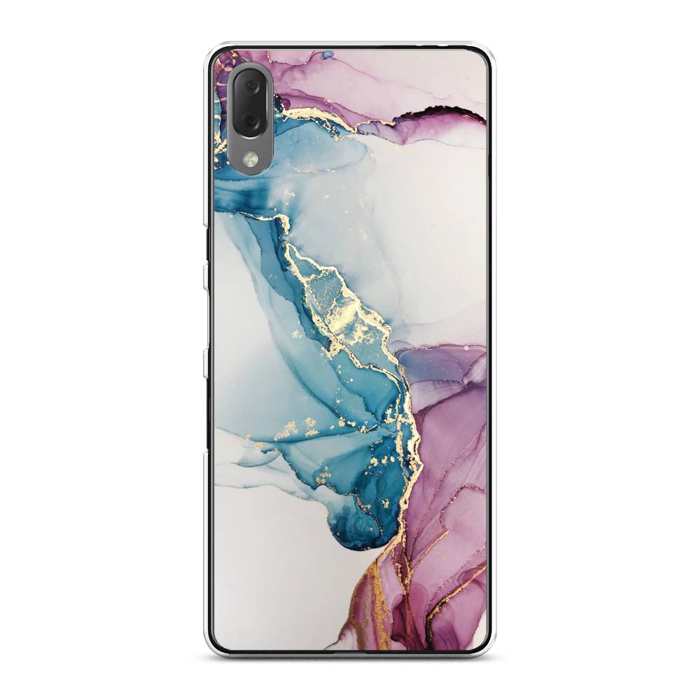 

Чехол на Sony Xperia L3 "Розовые разводы рисунок", 54450-3