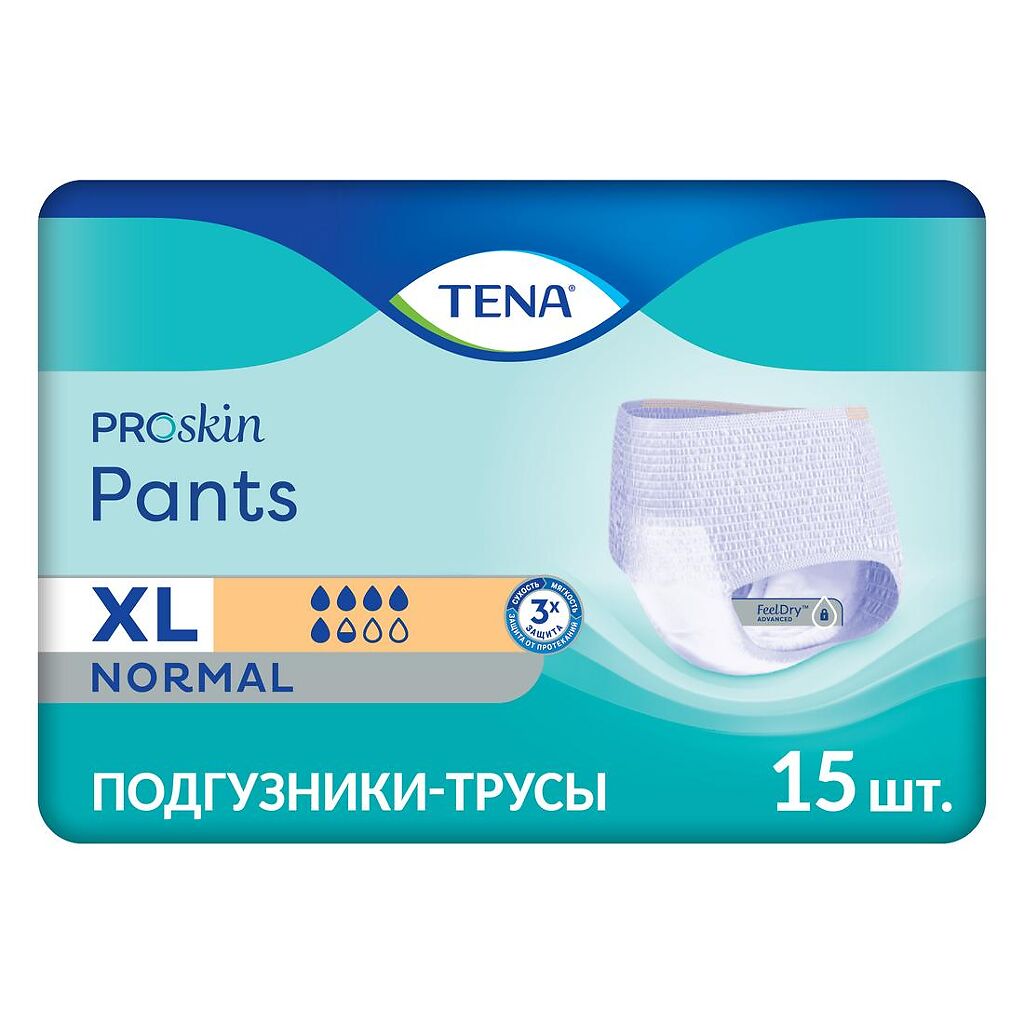 фото Подгузники для взрослых tena pants normal xl 15 шт.
