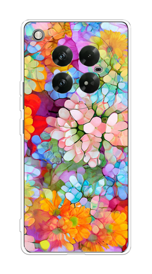 

Чехол на Infinix Zero 40 5G "Цветы витраж", Оранжевый;розовый;голубой, 3106650-1