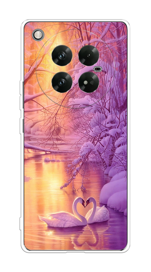 

Чехол на Infinix Zero 40 5G "Зима 1", Фиолетовый;желтый, 3106650-1