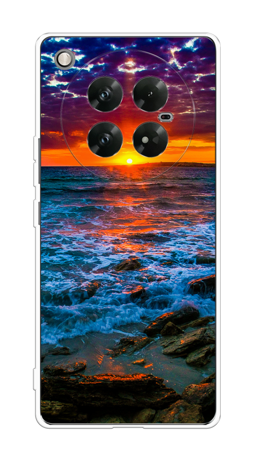 

Чехол на Infinix Zero 40 5G "Закат 1", Оранжевый;синий, 3106650-1