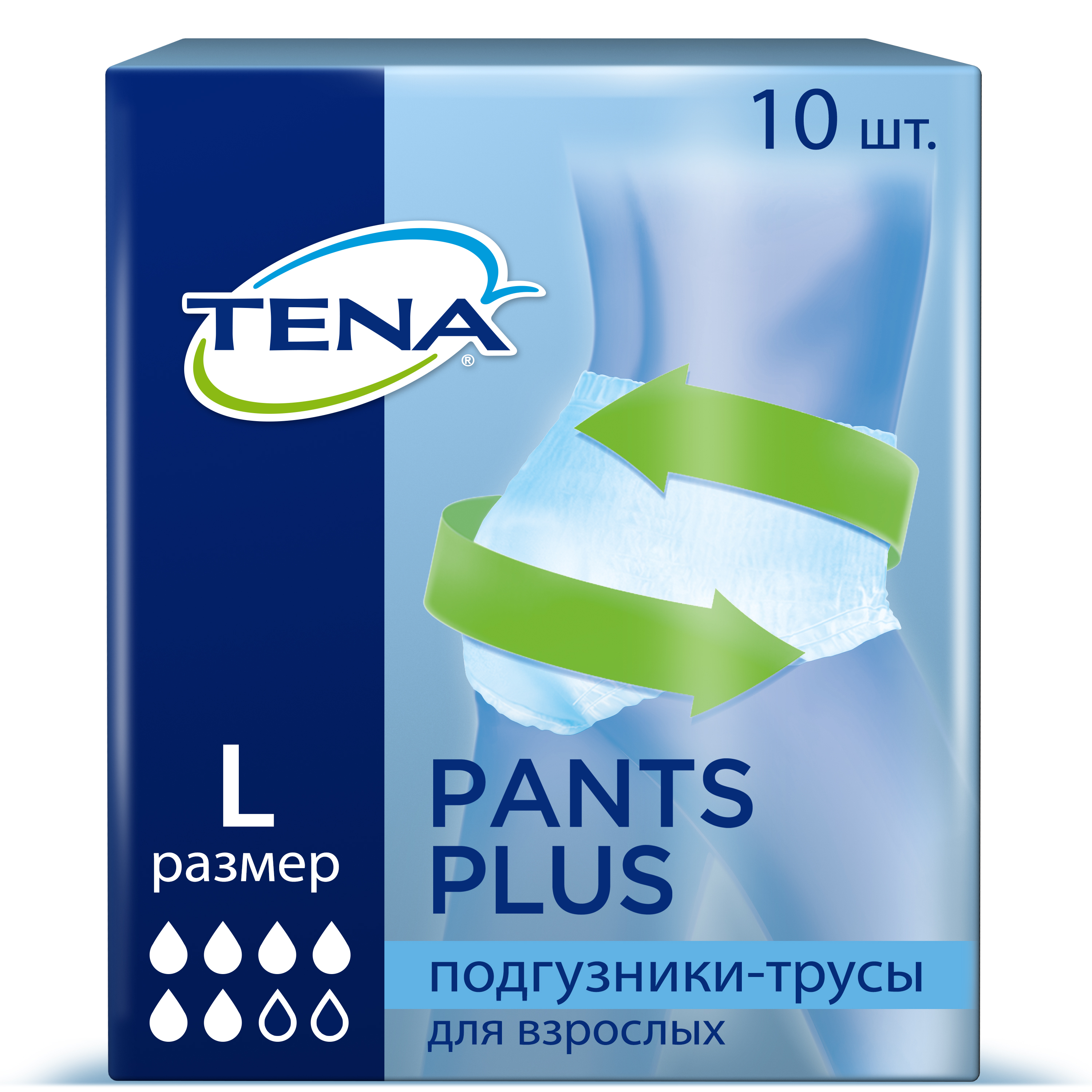 Подгузники для взрослых Tena Pants Plus L 10 шт.