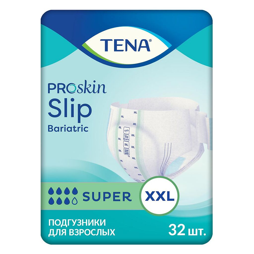 фото Подгузники для взрослых tena slip bariatric super xxl 32 шт.