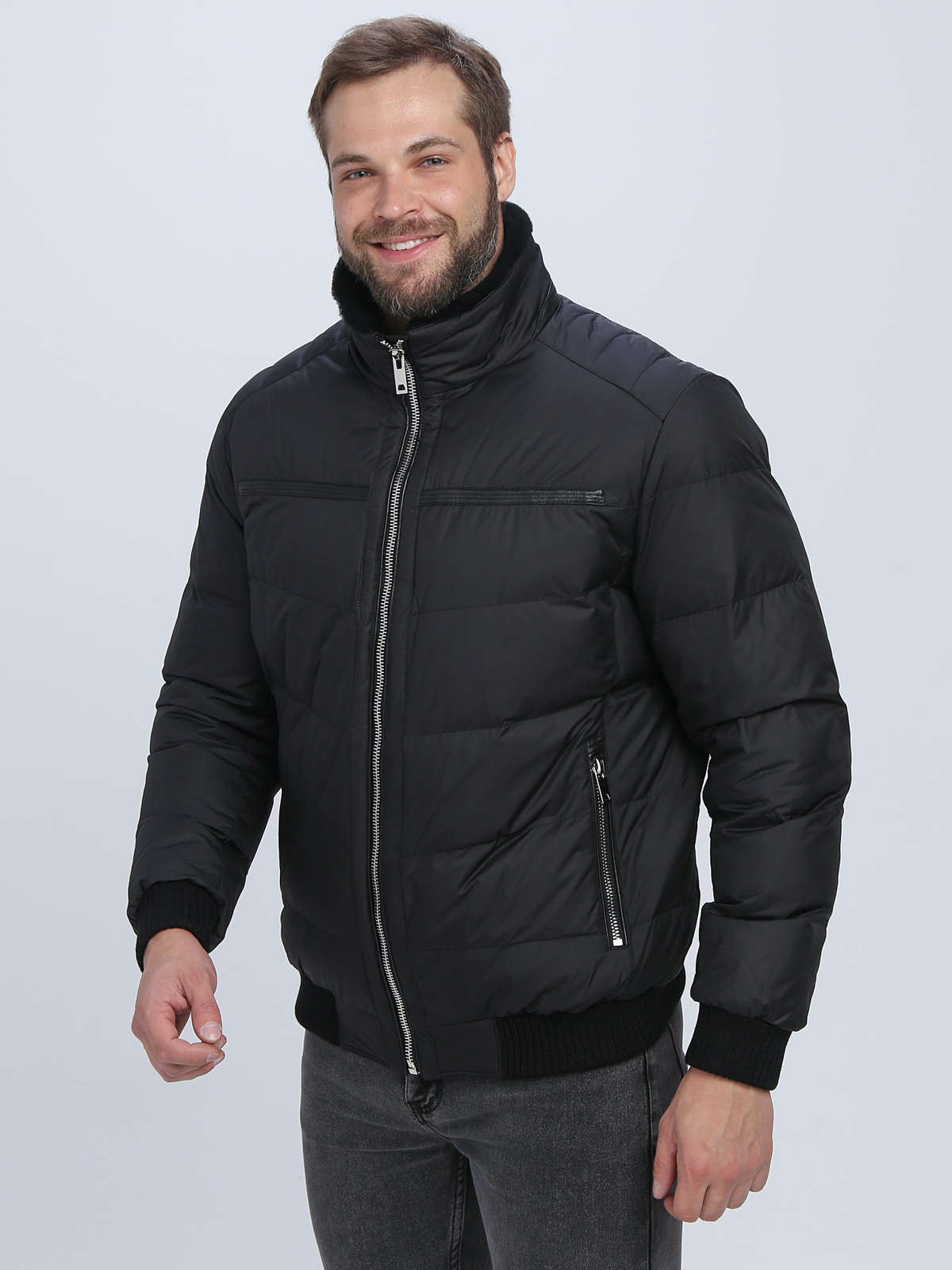 

Бомбер мужской True Borman D23080S1 черный 52 RU, D23080S1