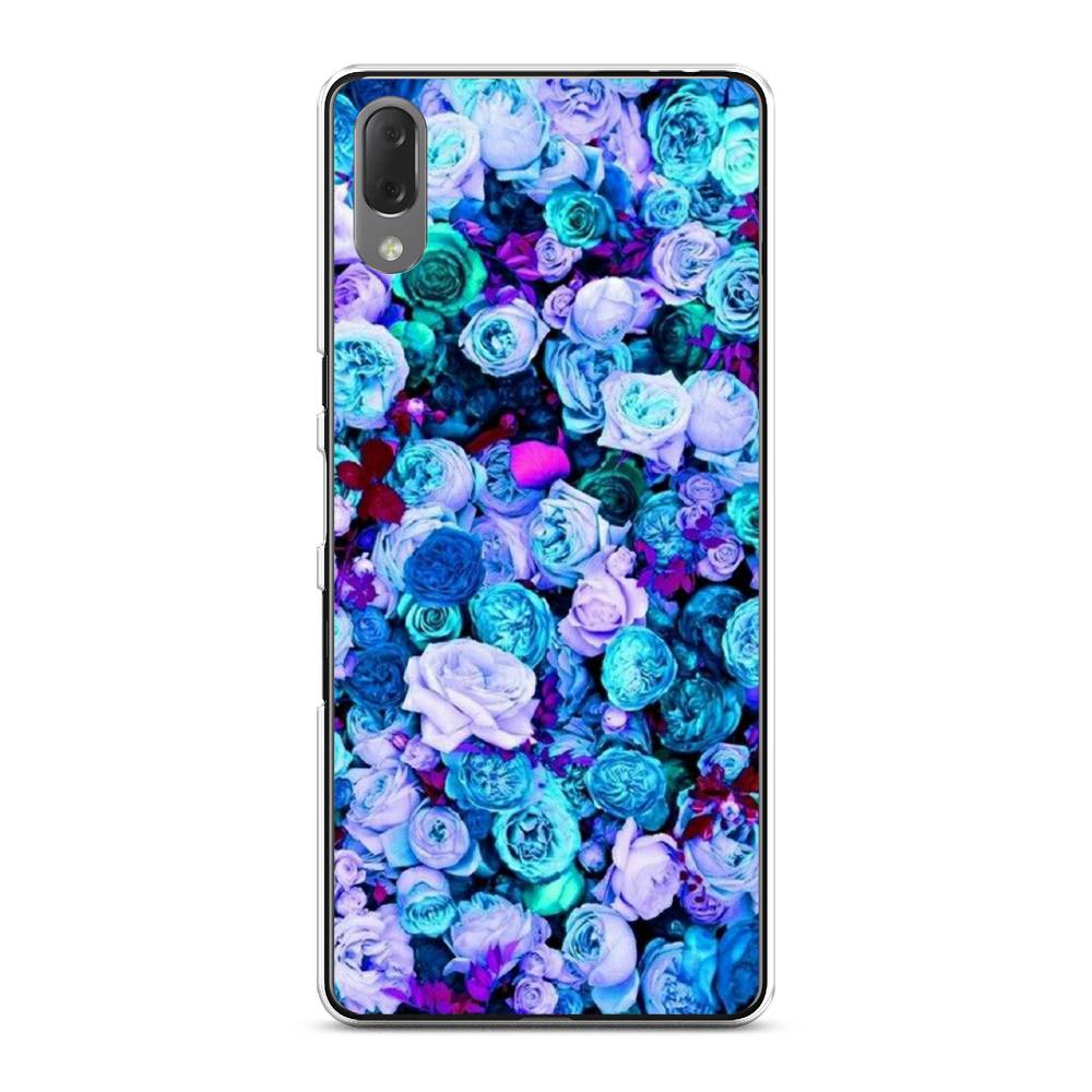 

Чехол на Sony Xperia L3 "Цветочный ковер", Фиолетовый, 54450-2
