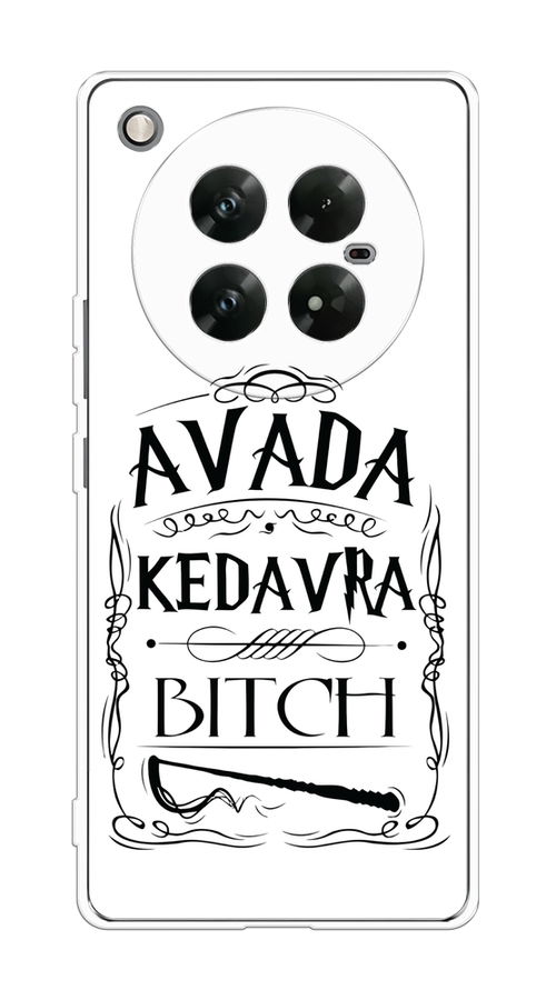

Чехол на Infinix Zero 40 5G "Avada kedavra bitch", Белый;серый;черный, 3106650-1