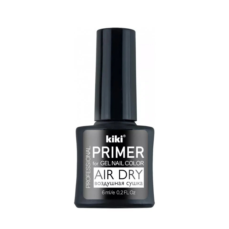Праймер для ногтей, закрепитель для гель-лаков Kiki Primer Air Dry, 6 мл kiki верхнее покрытие для ногтей гель эффект