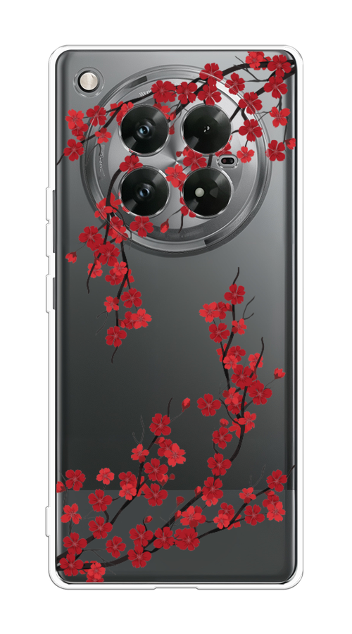 

Чехол на Infinix Zero 40 5G "Красная сакура", Красный;черный, 3106650-1