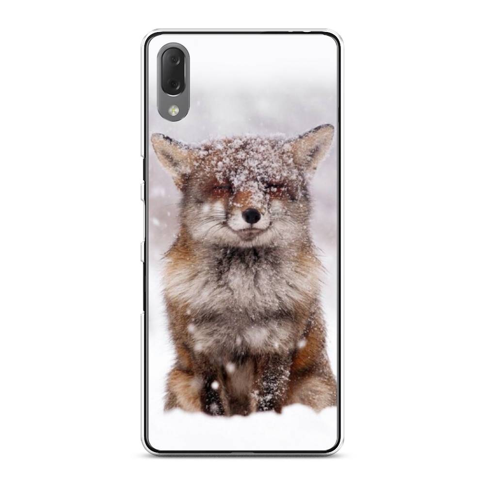 

Чехол на Sony Xperia L3 "Зимняя лиса", Белый;серый;коричневый, 54450-1
