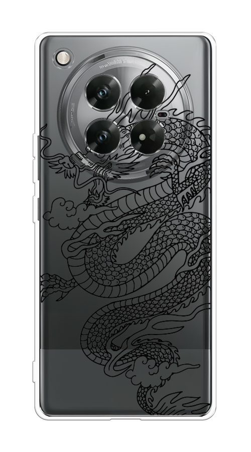 

Чехол на Infinix Zero 40 5G "Большой китайский дракон", Черный;серый, 3106650-1