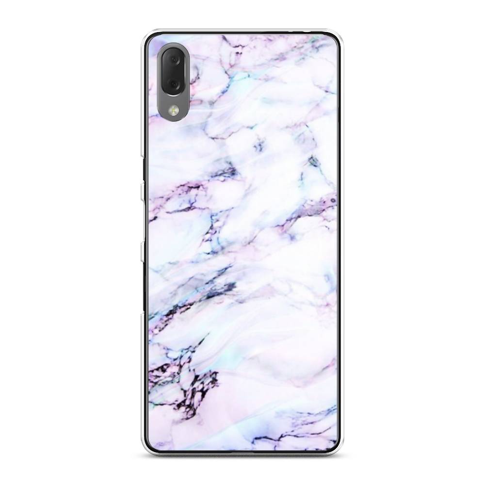 

Чехол на Sony Xperia L3 "Радужный мрамор", Серый;фиолетовый, 54450-3